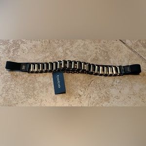 bebe Black and Gold Women's Belt